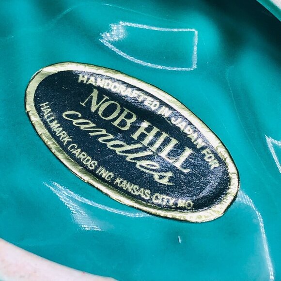 Hallmark Green Holly Berry Candleholder Dish Kitsch Vintage Christmas Decor - Picture 7 of 10